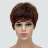 Короткий женский парик из термоволос 769, цвет R2-33.130.4 каштановый с темными корнями