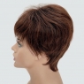 Короткий женский парик из термоволос 769, цвет R2-33.130.4 каштановый с темными корнями