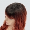 Длинный волнистый парик из термоволос 745, цвет Y4-350 красный оттенок с темными корнями