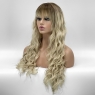 Длинный волнистый парик из термоволос 745, цвет Y8-MIX613-122 красивый блонд с темными корнями