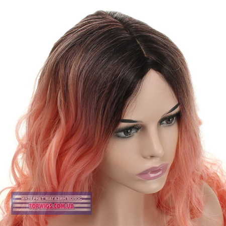 Розовый парик Erin (термоволосы)