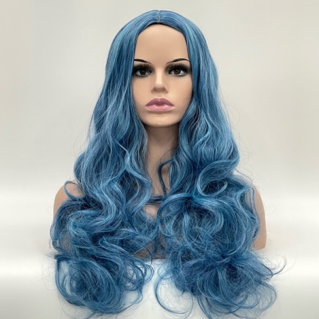 Парик SX157 цвет BLUE/L.BLUE синий/голубой, термоволосы